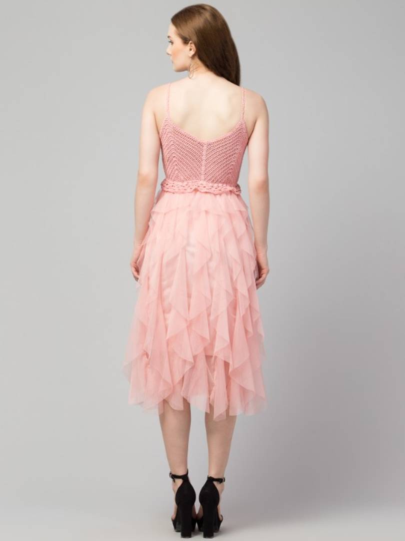 Trendy Crochet Net Dresses